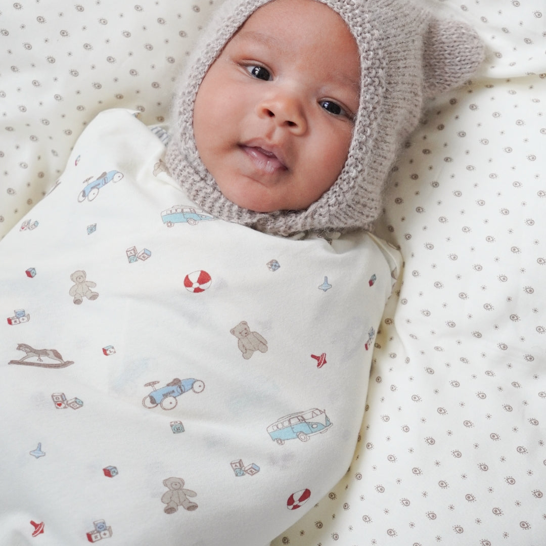 Jersey Swaddle - GOTS - Vintage Toys