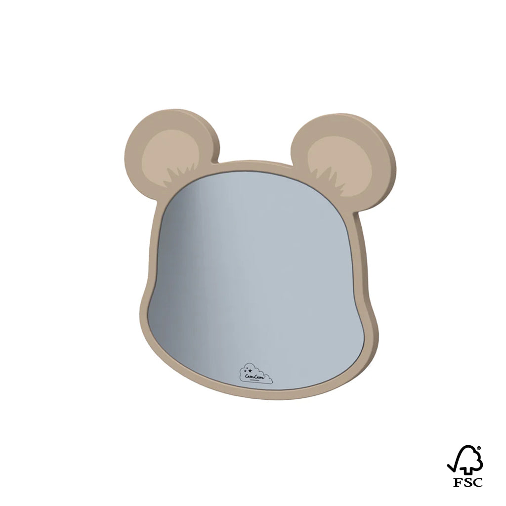 Mirror, Bear - FSC 100% - Latte