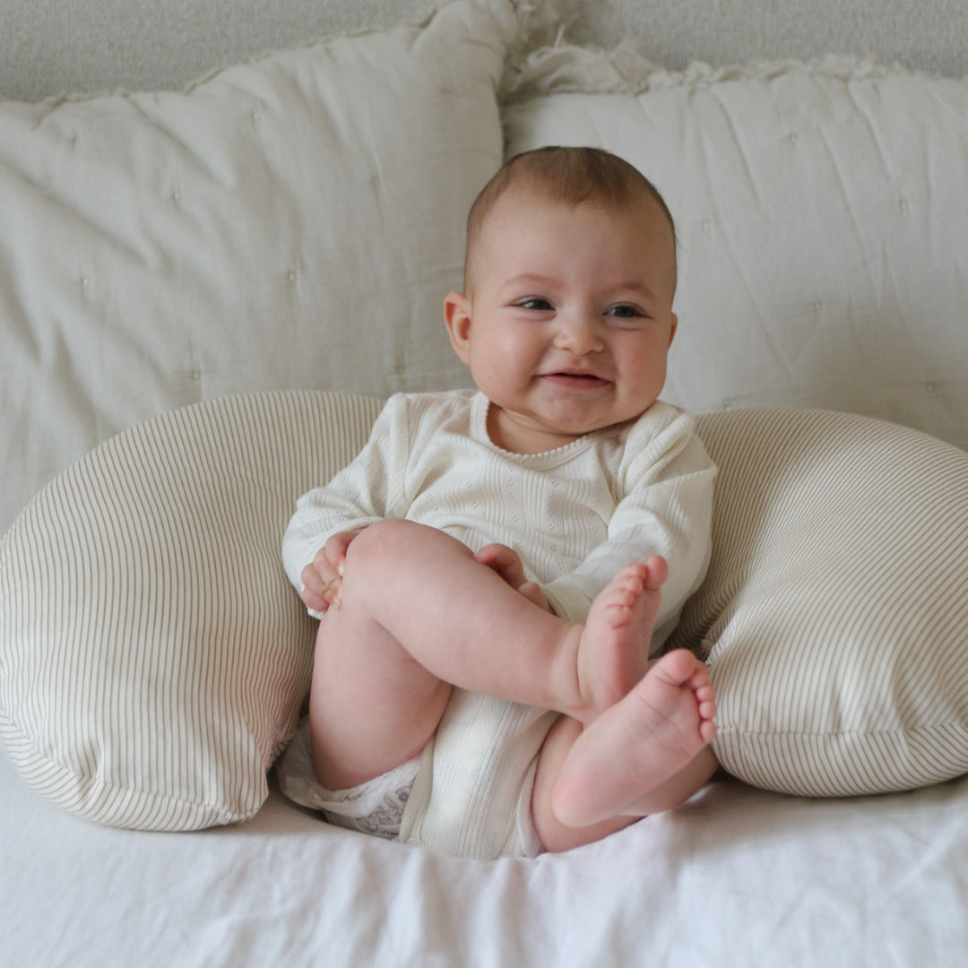 Nursing Pillow - OCS - Classic Stripes Camel