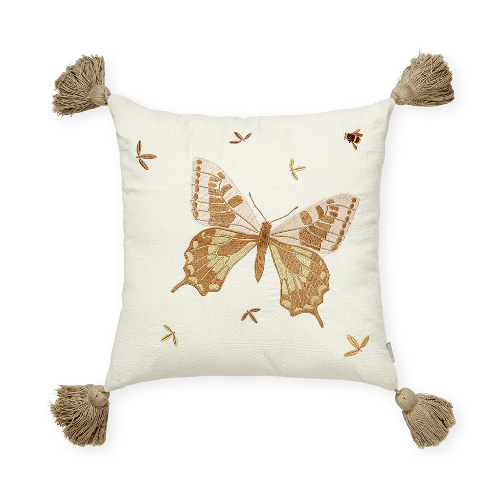 Embroidered Cushion - OCS - Butterfly