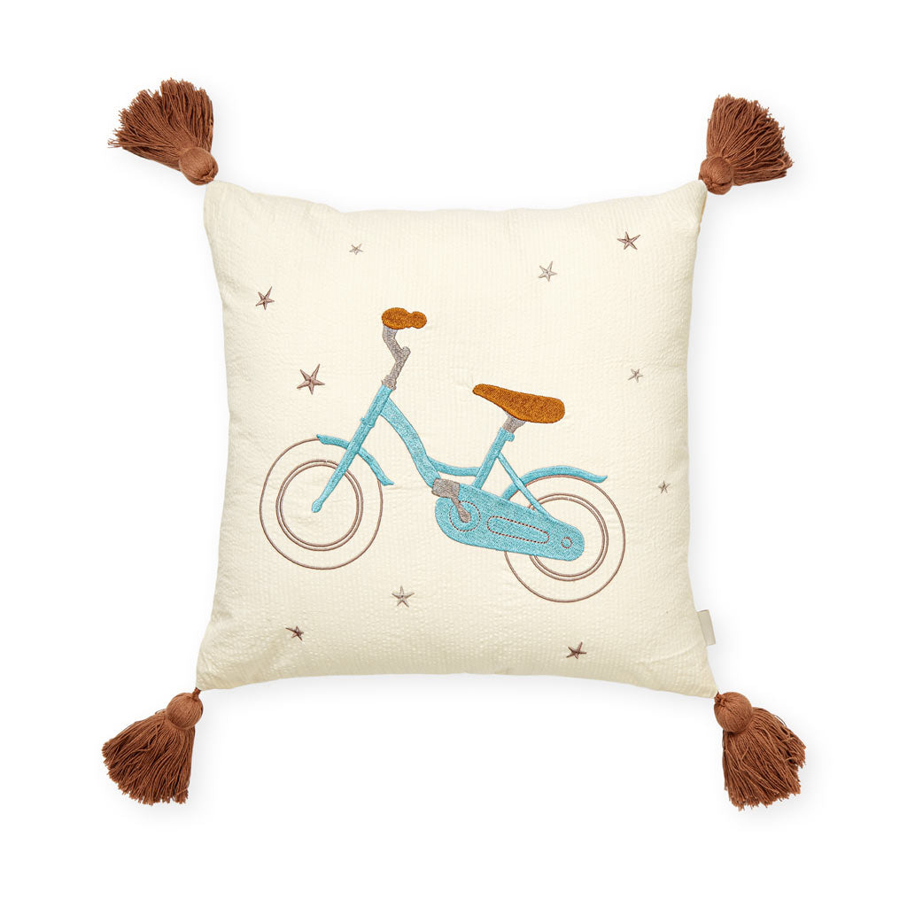 Embroidered Cushion - OCS - Bicycles