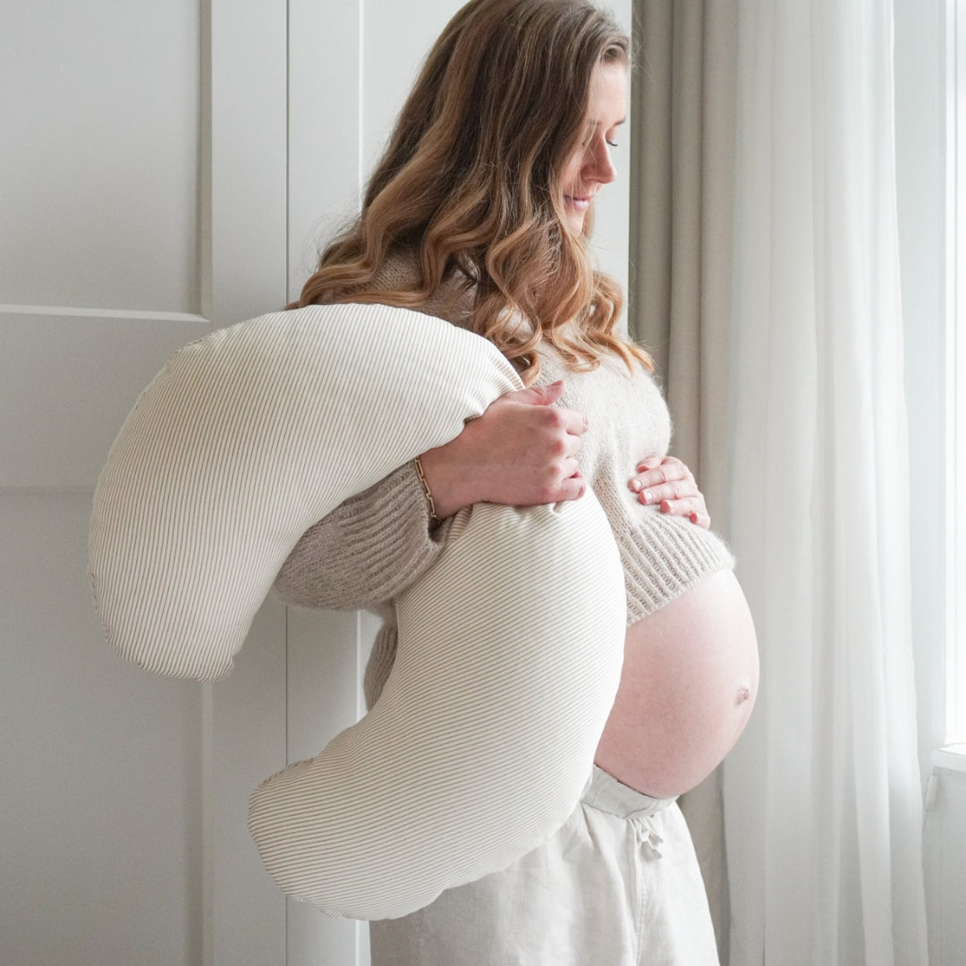 Nursing Pillow - OCS - Classic Stripes Camel
