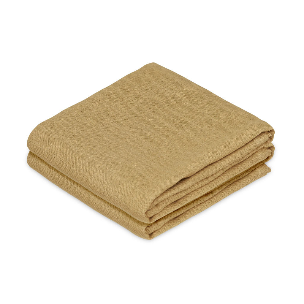 Muslin Cloth, 2-pack - GOTS - Honey