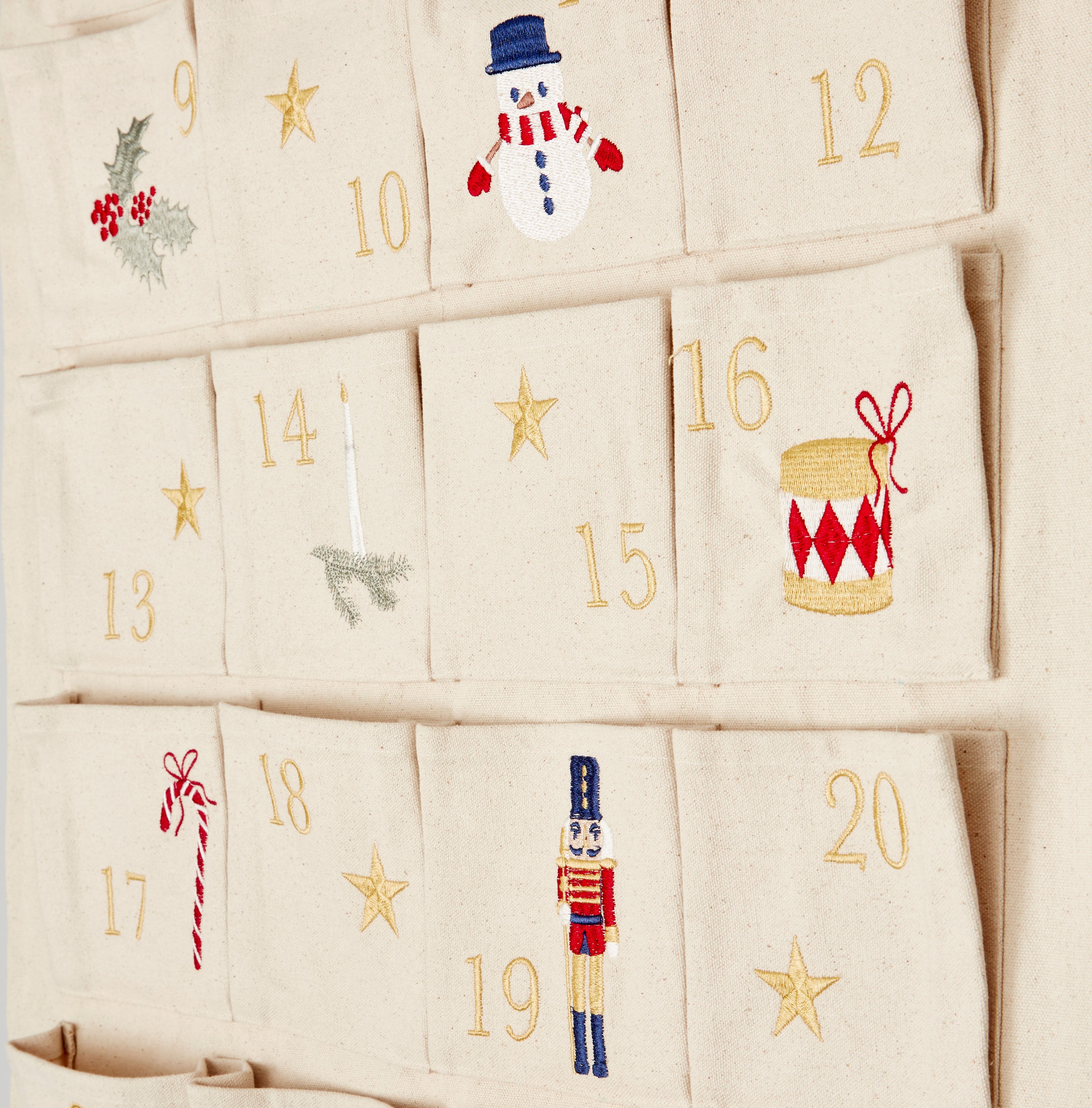 Christmas Calendar - GOTS - Beige