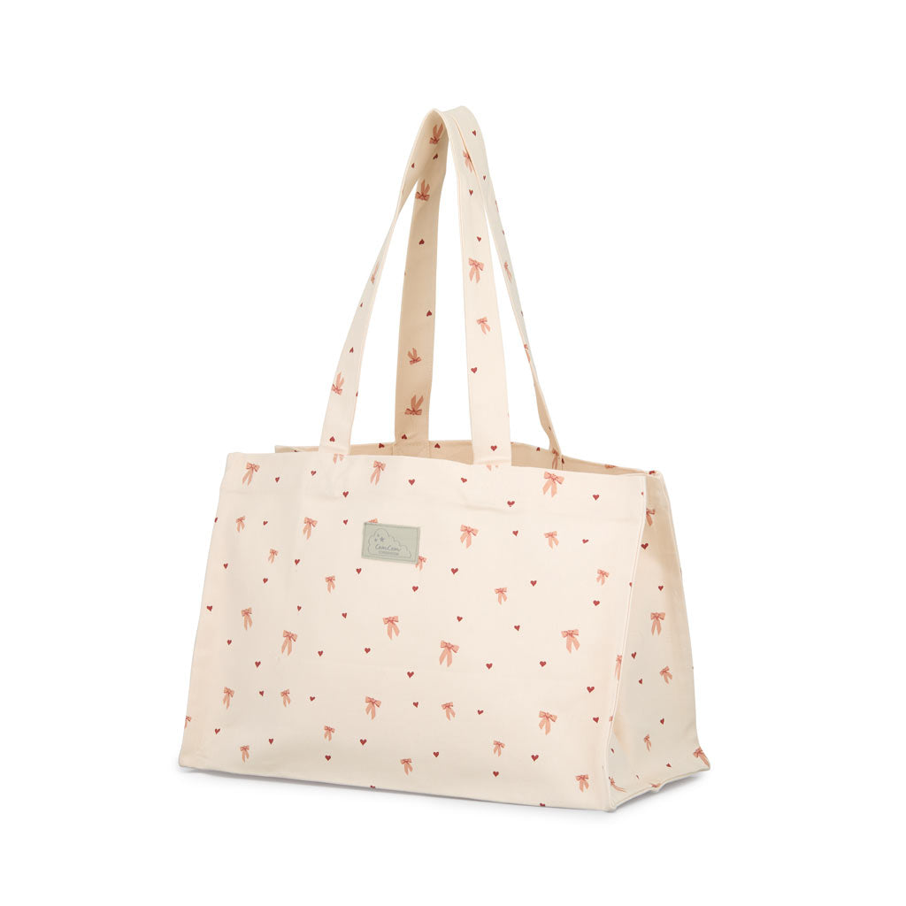 Canvas Tote Bag - GOTS - Bows