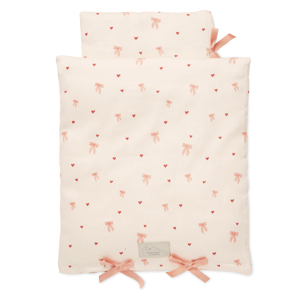 Doll's Bedding set - GOTS - Bows