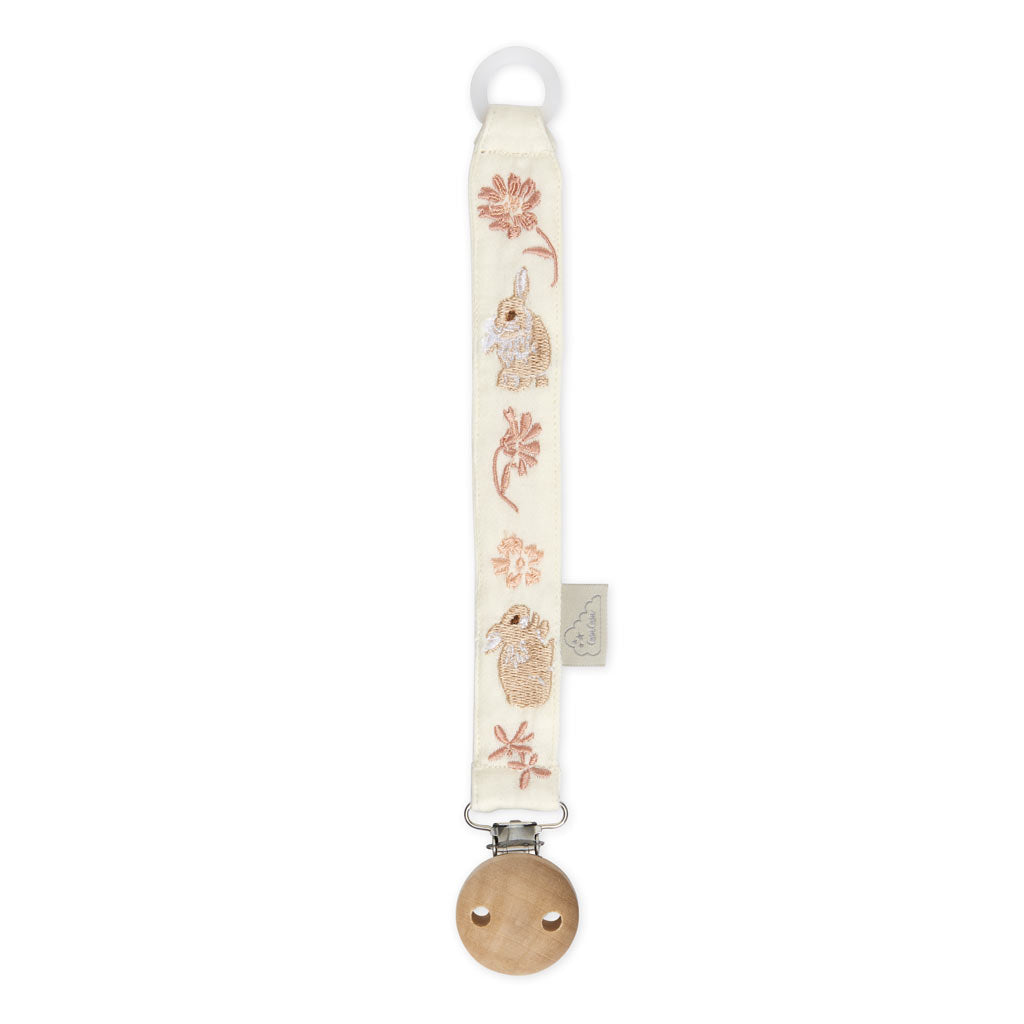 Embroidered Pacifier Holder - GOTS - Augusta