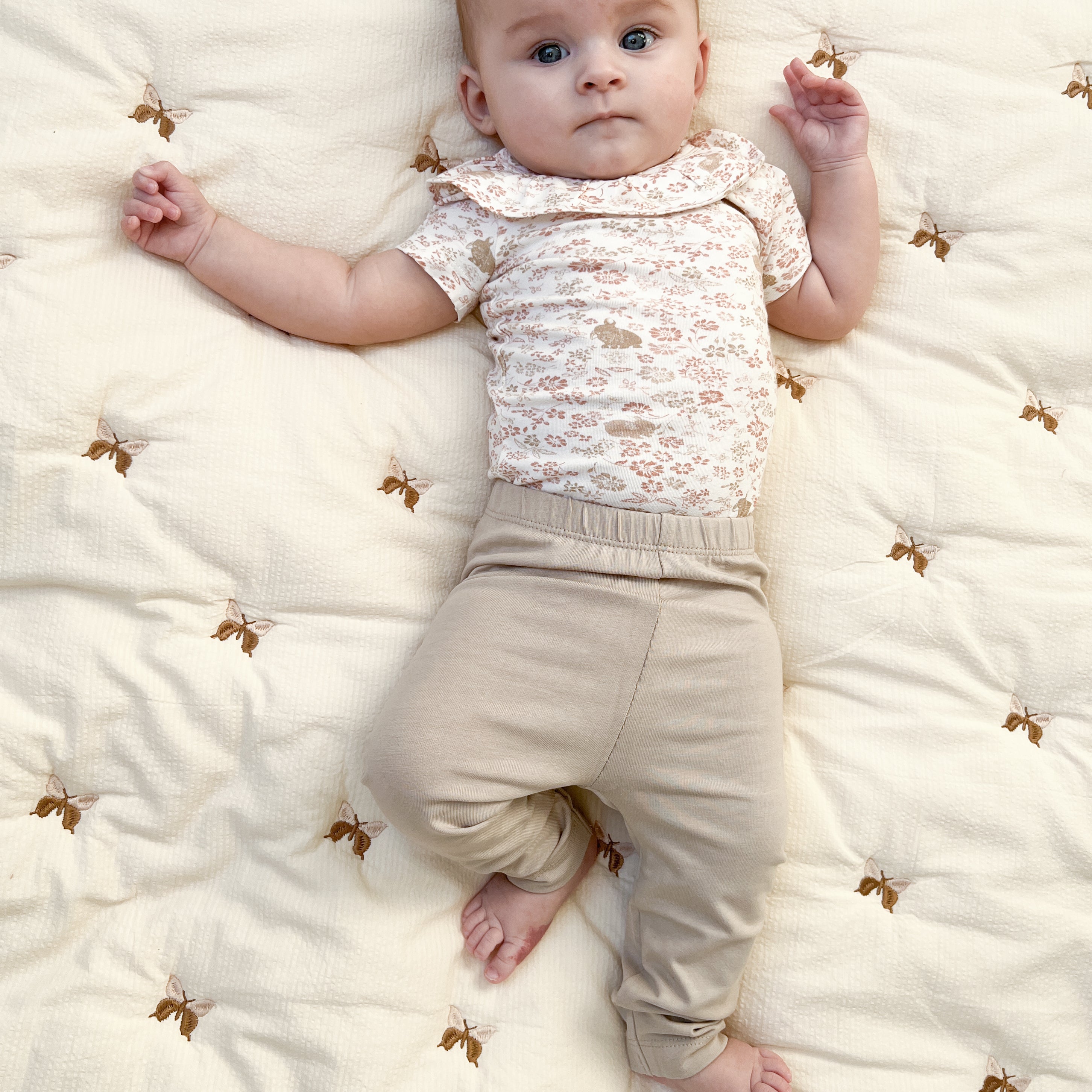 Baby Leggings Louie - GOTS - Praline