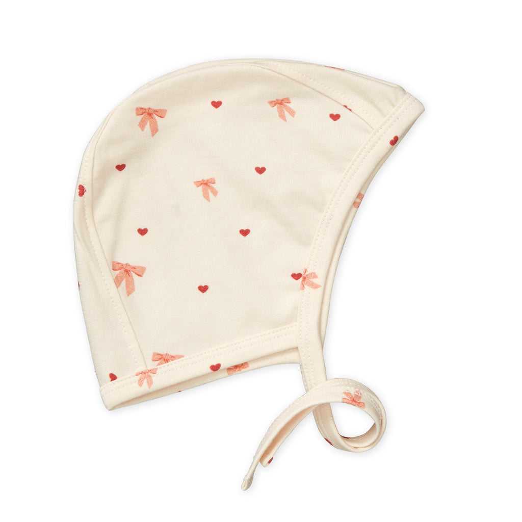 Baby Bonnet 0-3M - GOTS - Bows