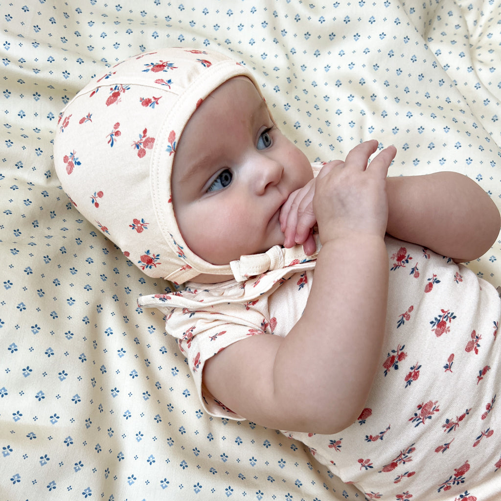 Baby Bonnet 9-12M - GOTS - Berries