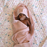 Newborn Blanket - OCS Pressed Leaves Rose