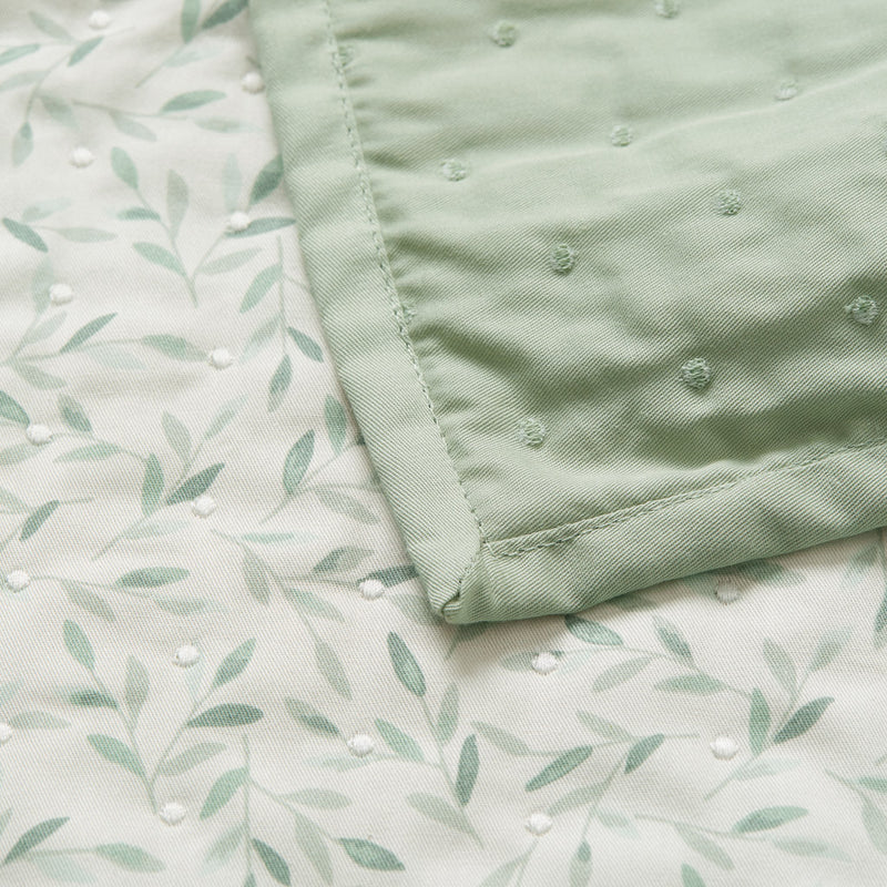 Newborn Blanket - OCS Green Leaves