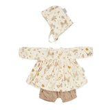 Doll's Clothing Set & Bonnet - GOTS Butterflies