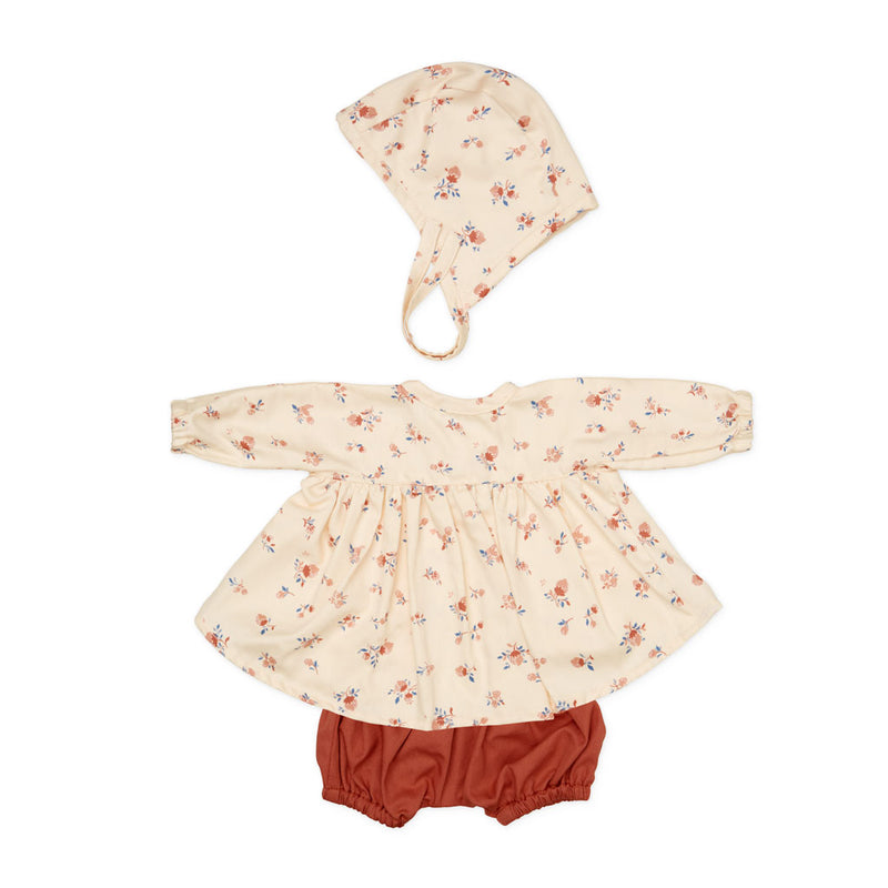 Doll's Clothing Set & Bonnet - GOTS - Berries