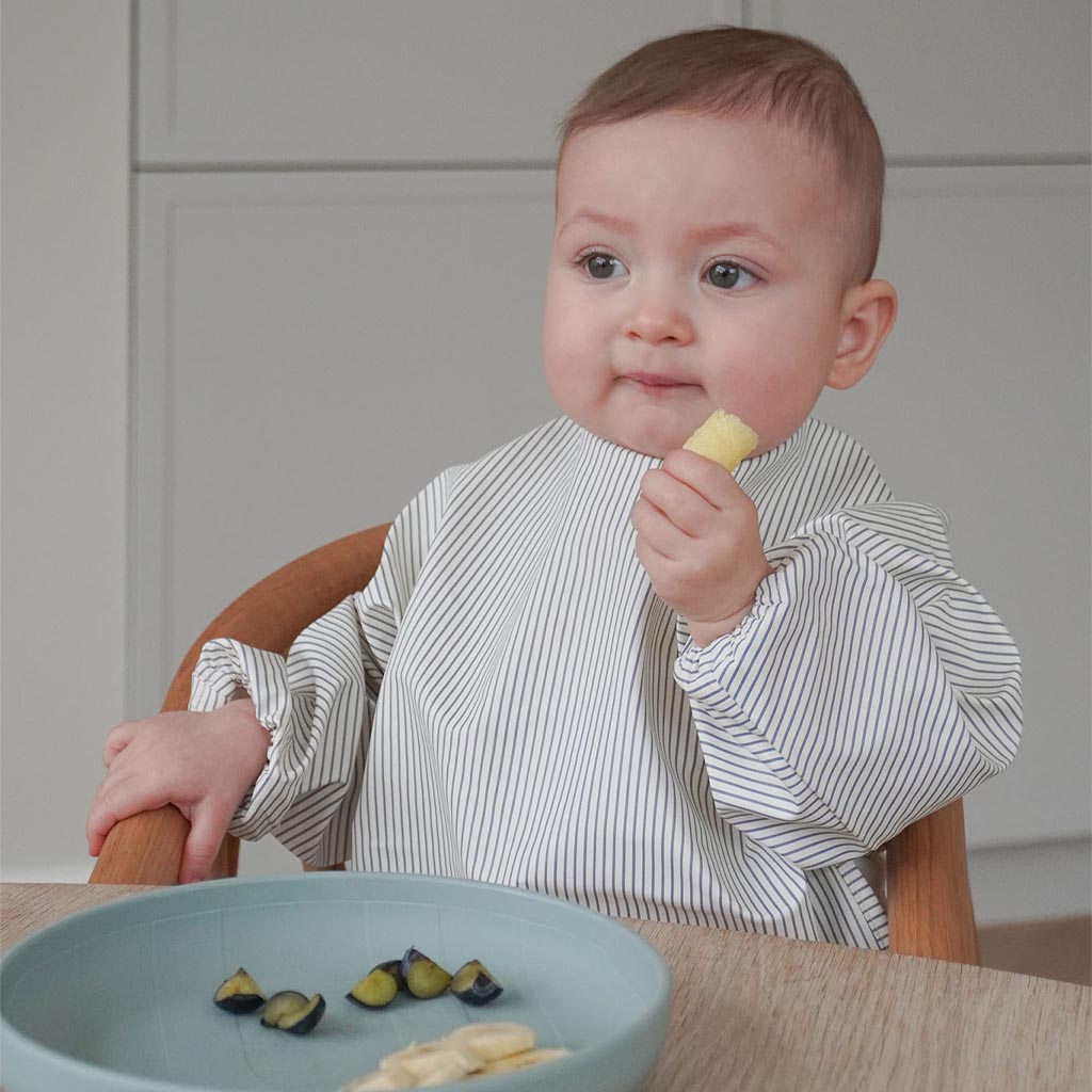 Bib, Sleeved - Classic Stripes Blue