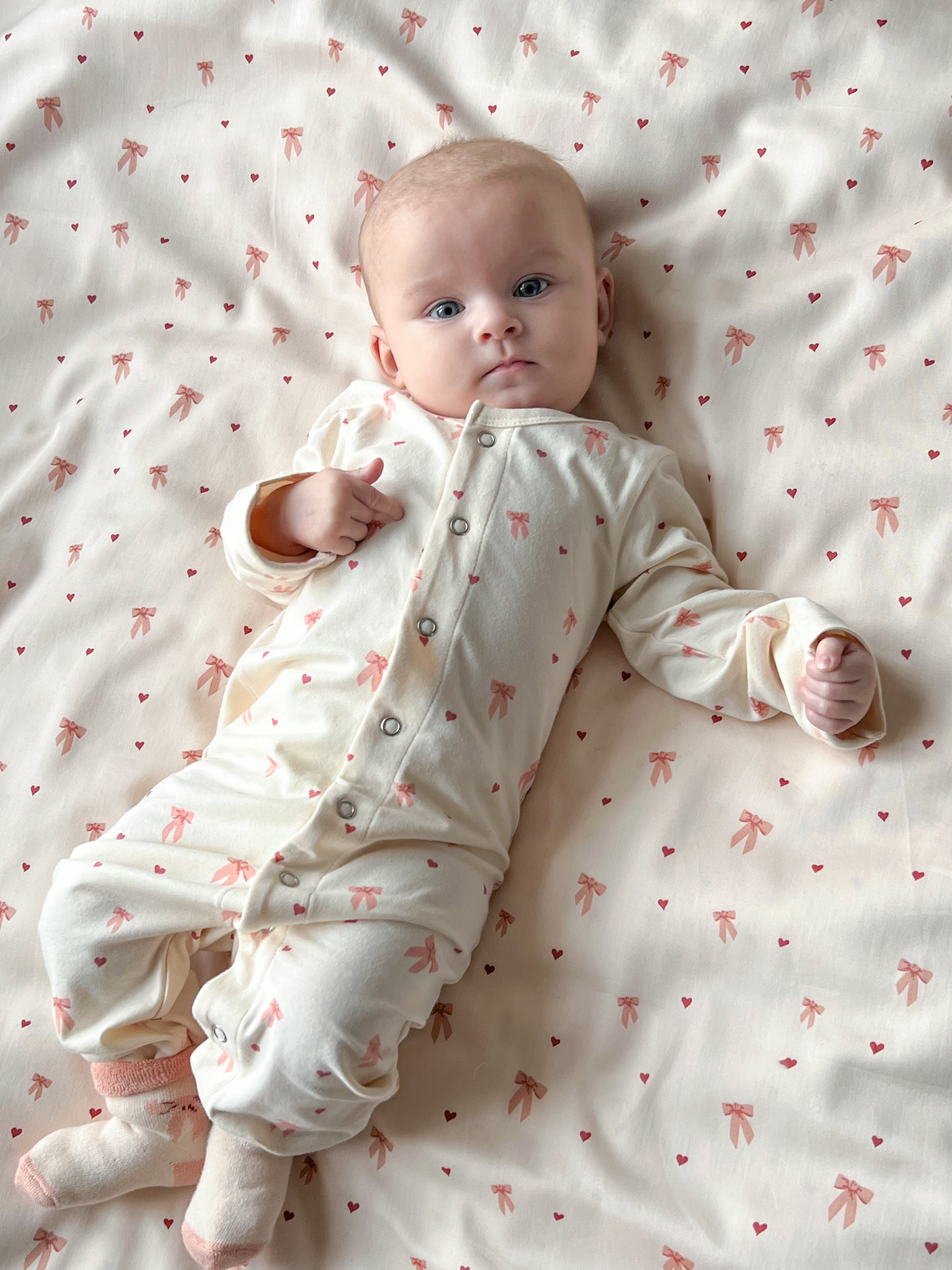 Baby Onesie Ellinor - GOTS - Bows
