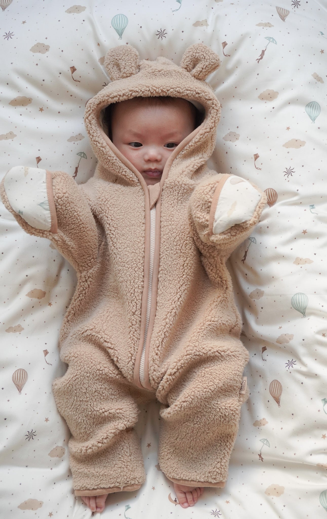 Sherpa Onesie Vincent - Latte/ Dreamland