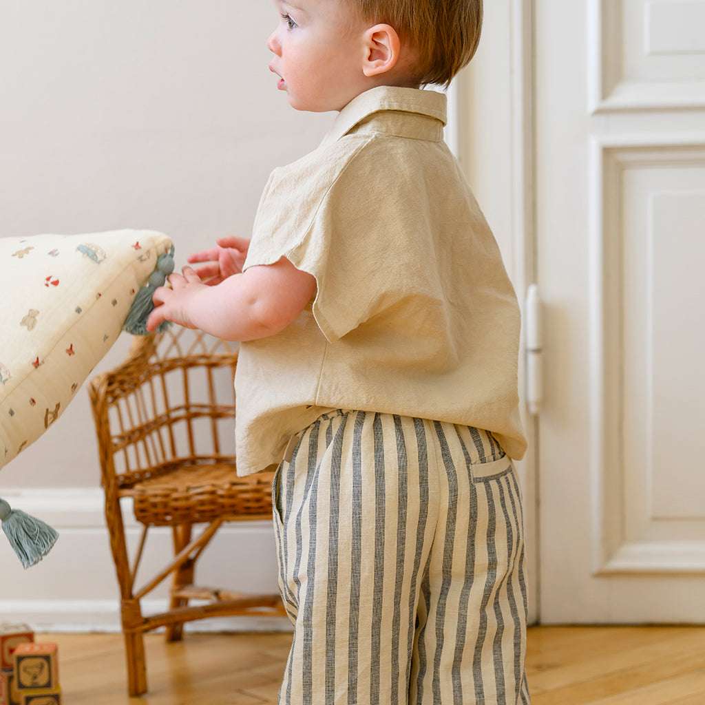 Julian Shirt - GOTS - Beige Linen