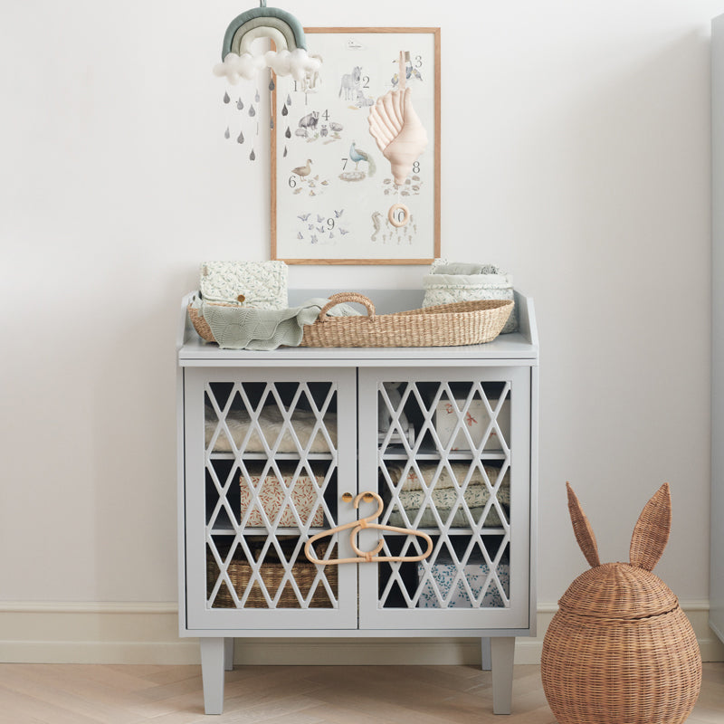 Harlequin Changing Table, FSC Mix - Classic Grey