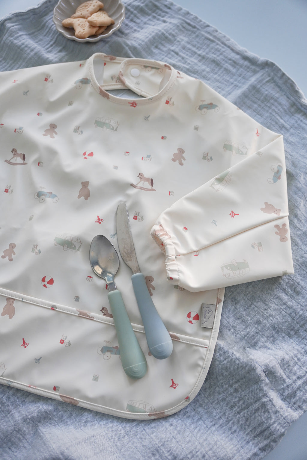 Sleeved Bib - Vintage Toys