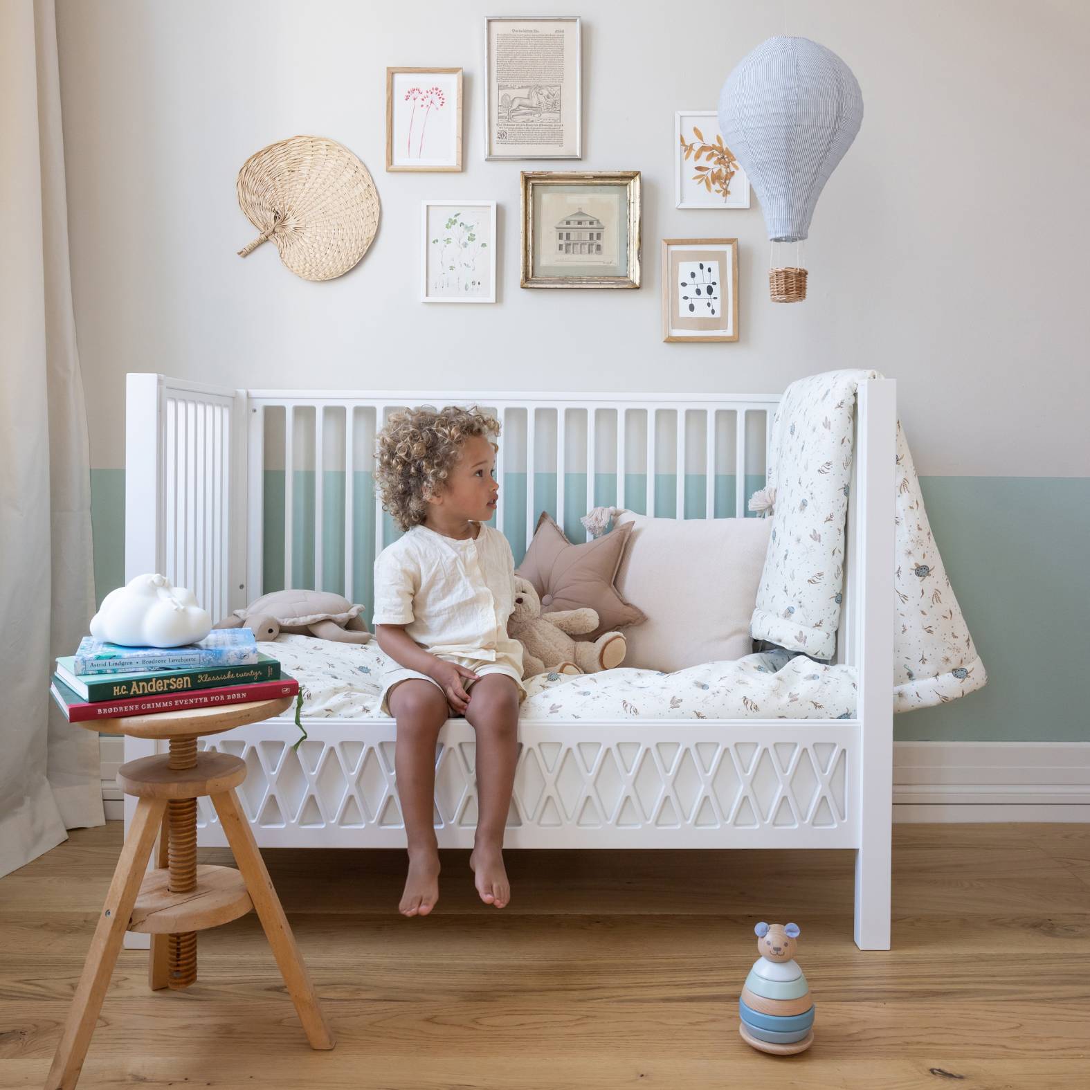 Harlequin Baby Bed, 60x120cm - White