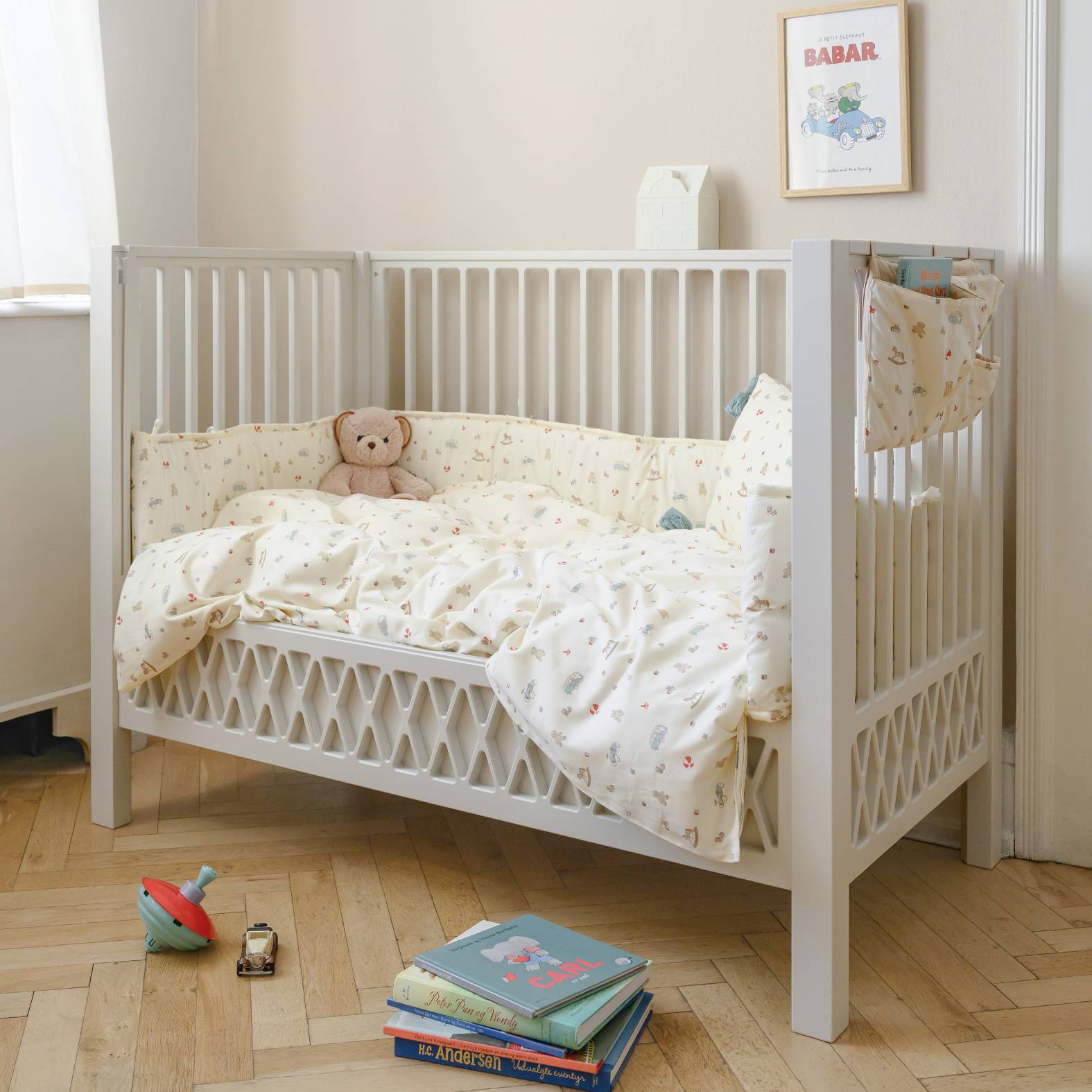 Harlequin Baby Bed, 60x120cm - White