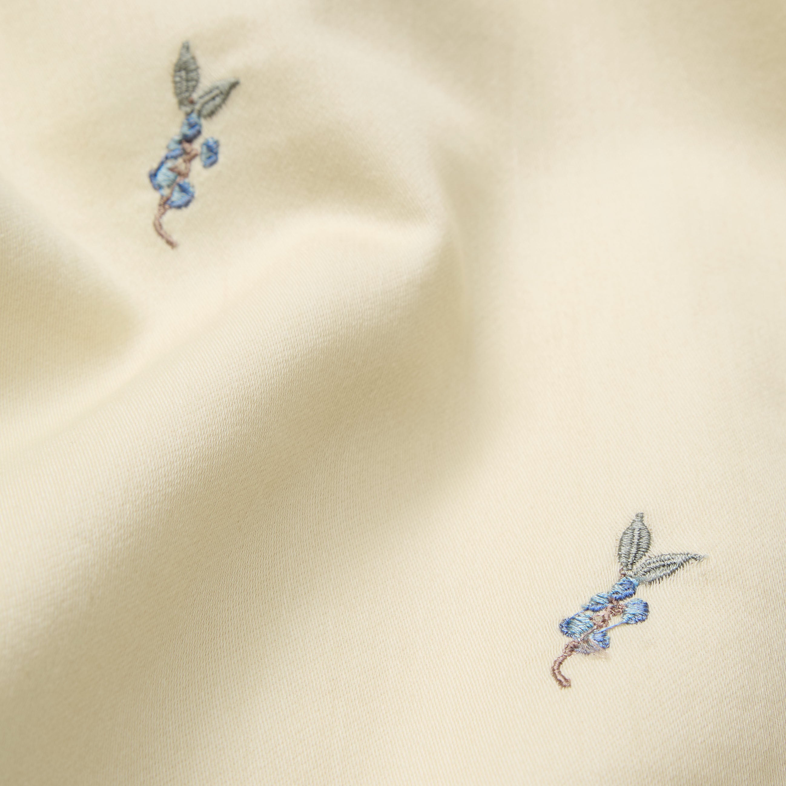 Embroidered Baby Bedding Set, 70x100cm - GOTS - Blueberries