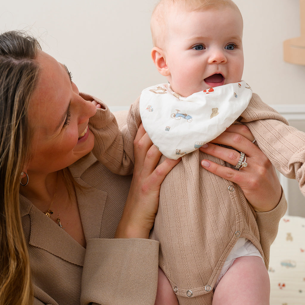 Bandana Bib, Jersey, 2-Pack - GOTS - Vintage Toys