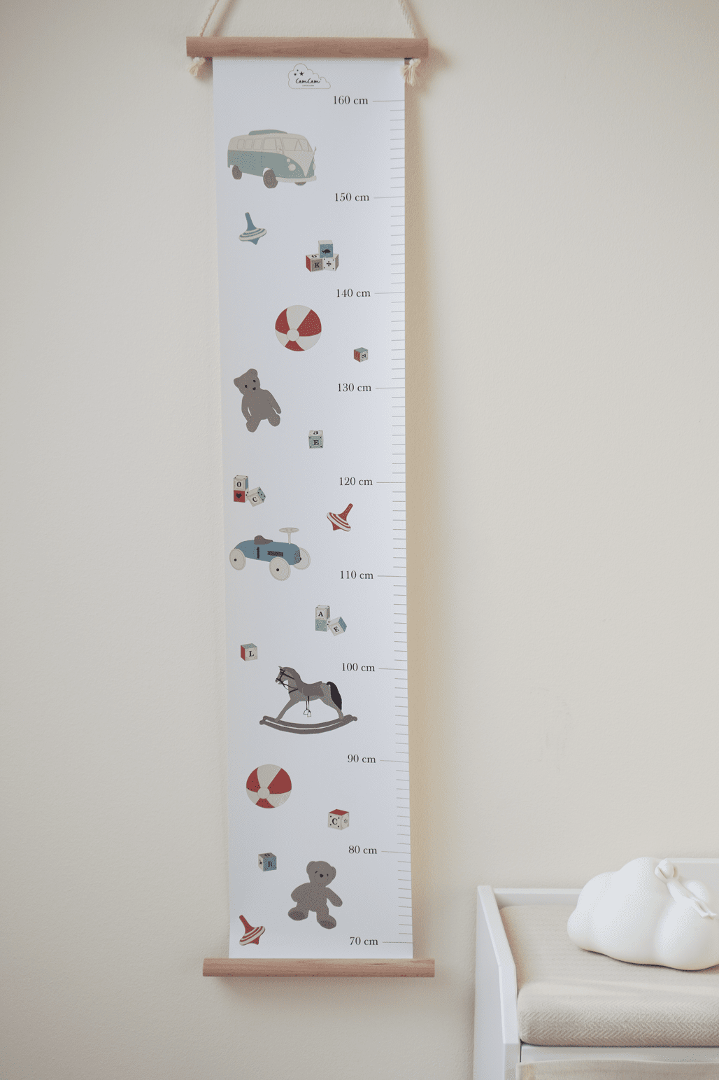 Height Chart - Vintage Toys