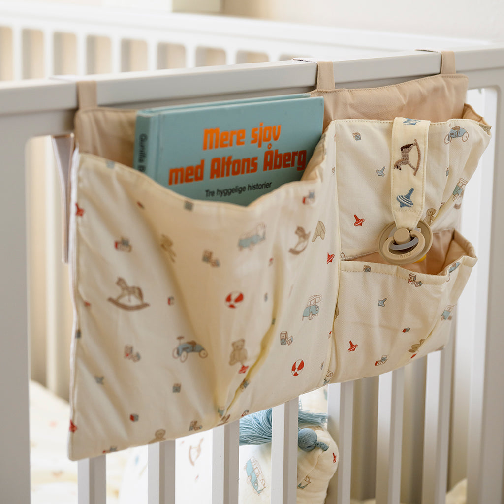 Embroidered Pacifier Holder - GOTS - Vintage Toys