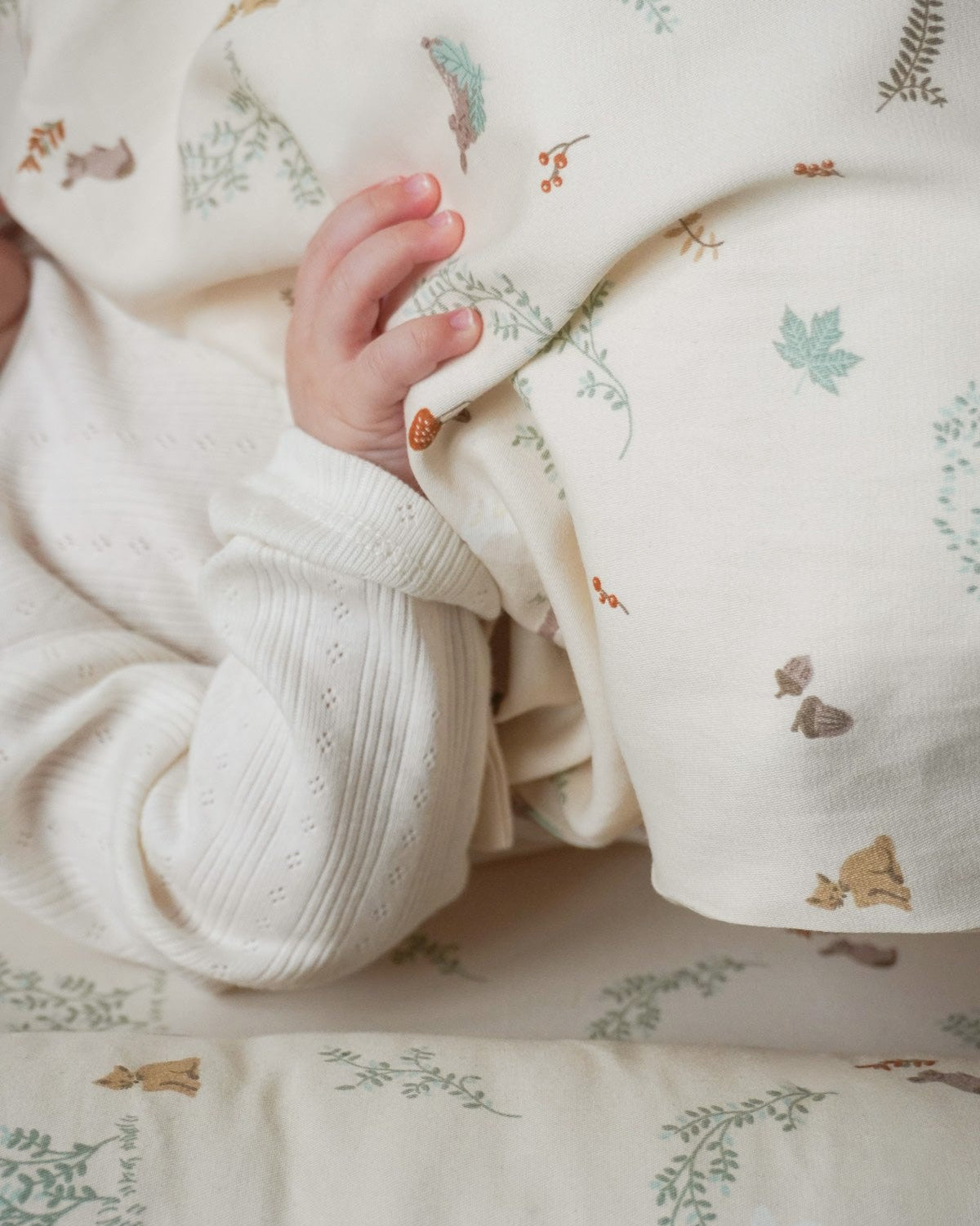 Bedding Set, Baby, 70x100cm - GOTS - Woodland