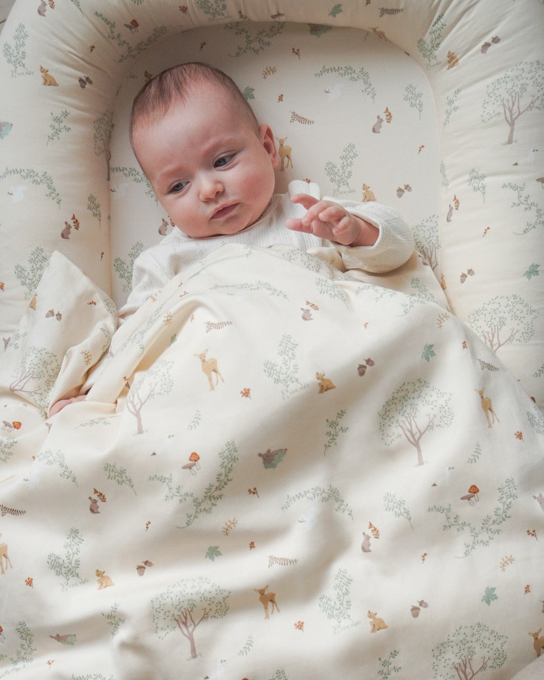 Bedding Set, Baby, 70x100cm - GOTS - Woodland