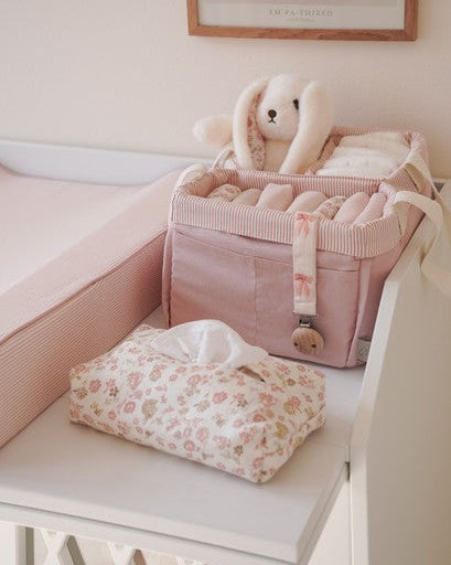Diaper Caddy - OCS - Classic Stripes Rose
