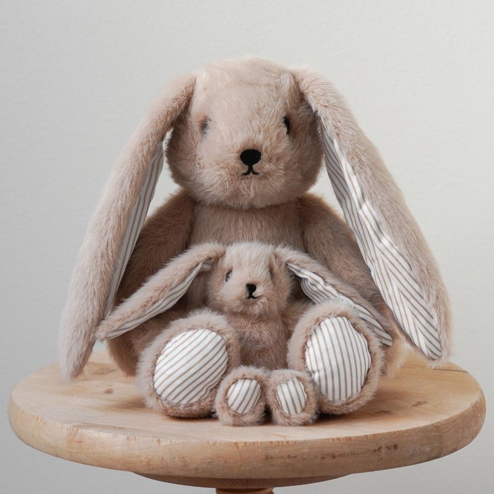 Elva Bunny small - Latte/ Classic Stripes Camel