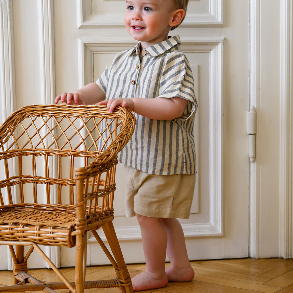 Noa Shorts - GOTS - Beige Linen