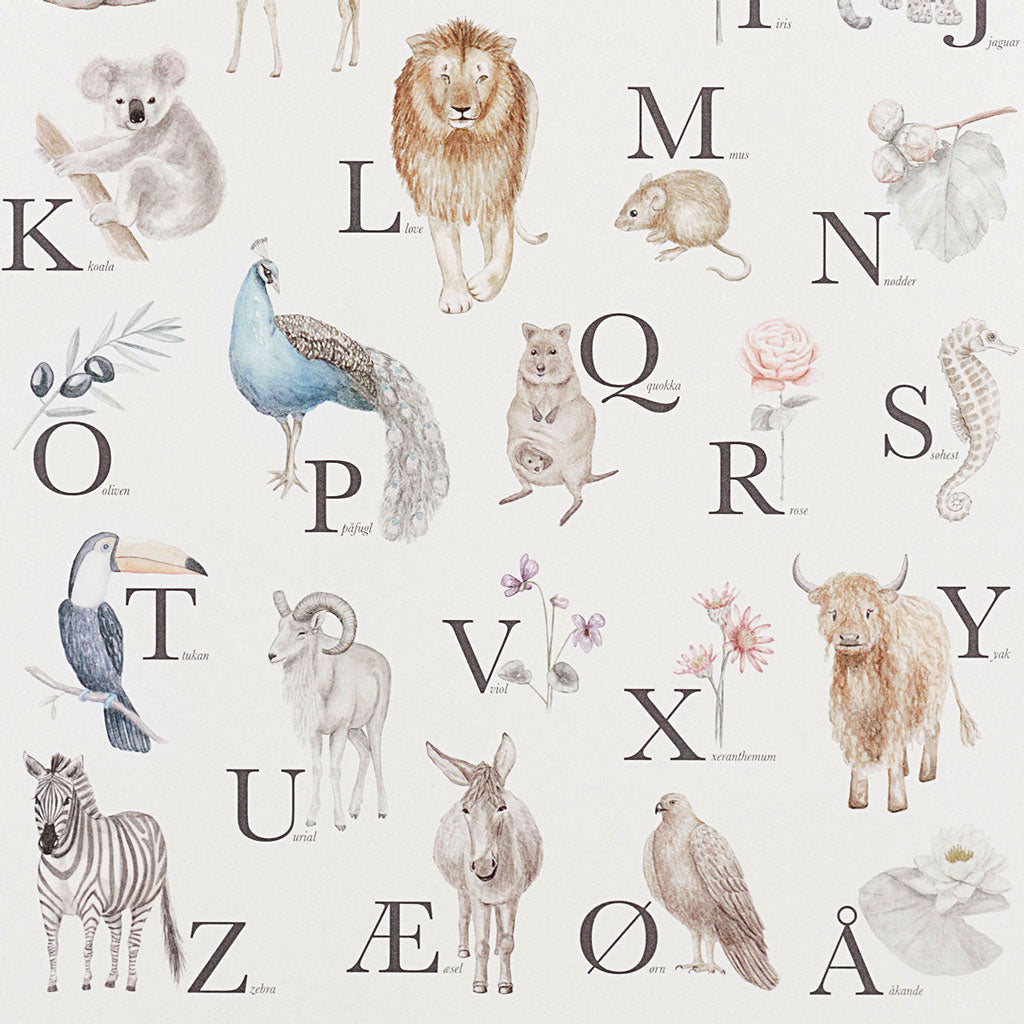 Poster alphabet - version danoise