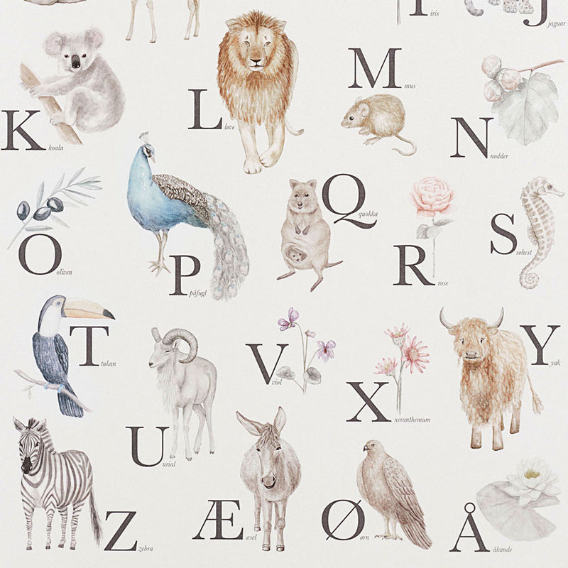 ABC Poster, affiche de l'alphabet pour les enfants, version allemande,  affiche d'animaux pour apprendre l'allemand, affiche pour la chambre des