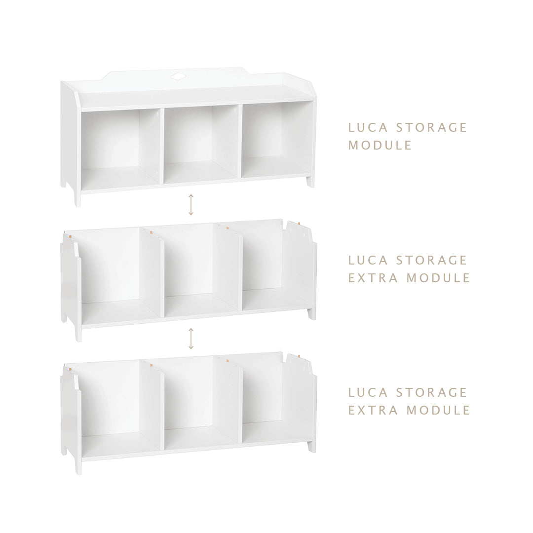 Luca Rangements Module, FSC Mix - Blanc
