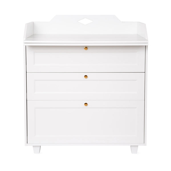 Luca Changing Table Dresser, FSC Mix - White